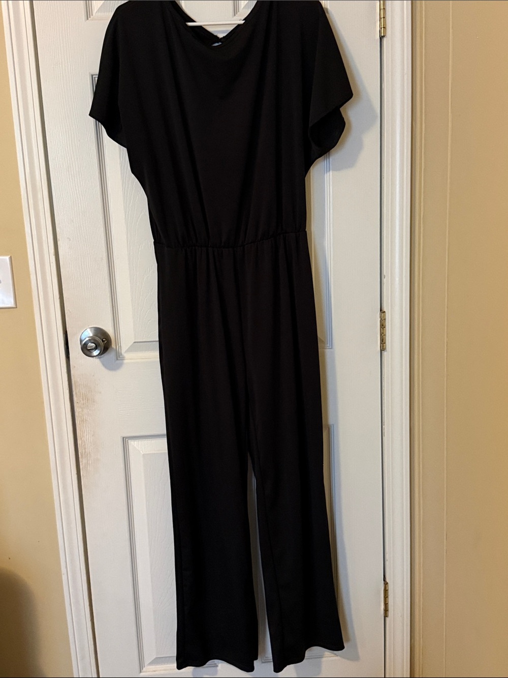 Black Women's Jumpsuit - Classic Wide-Leg Style